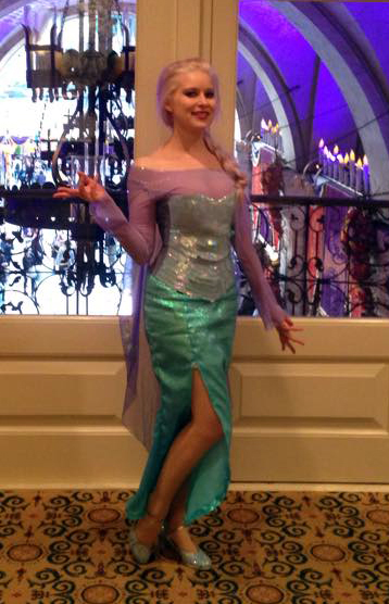 Best Elsa Frozen cosplay costume Halloween Tokyo Disney Resort TDR real hair no wig