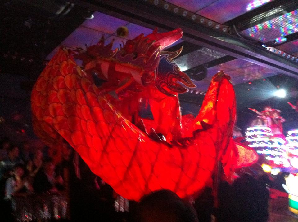 Red dragon at Robot Restaurant