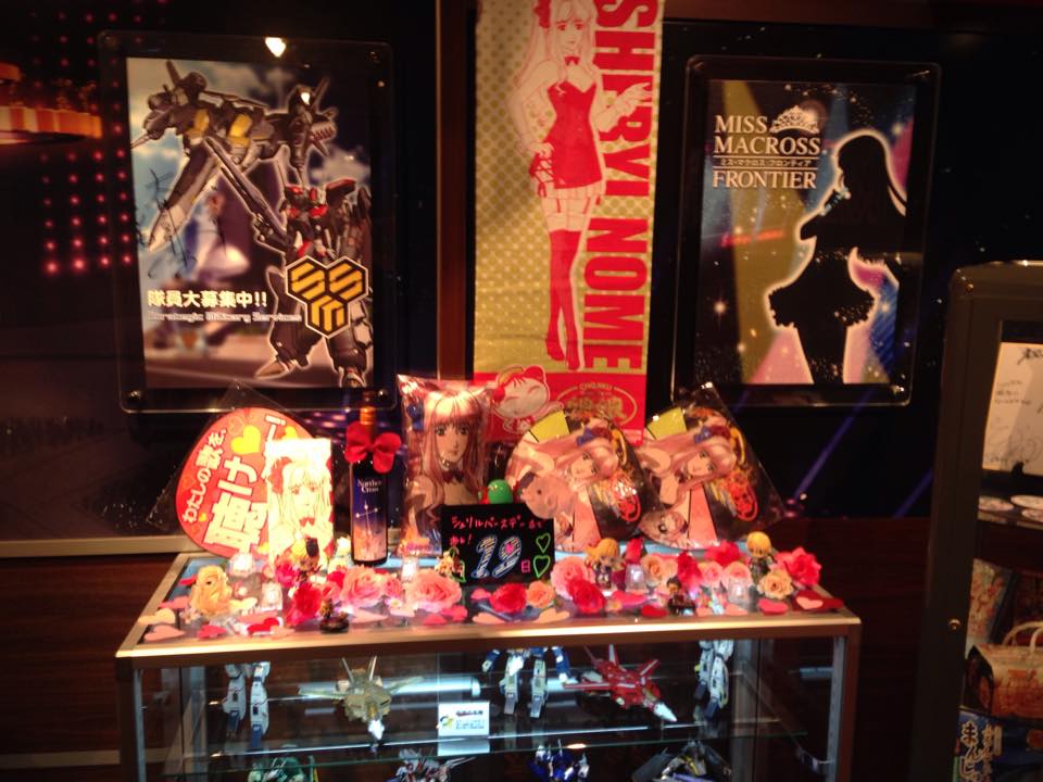 Merchandise at Characro Cafe feat. Macross Frontier store