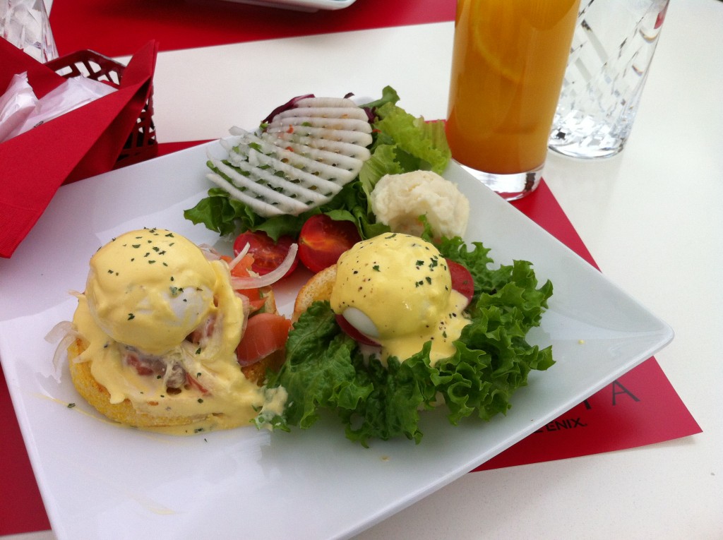 Artnia eggs Benedict