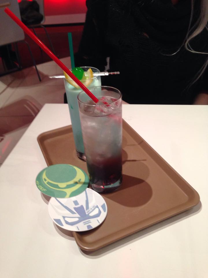 Cocktails and coasters Gundam Cafe Akiba