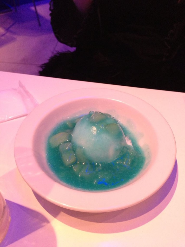 Gouf Ice dessert at Gundam Cafe Akiba