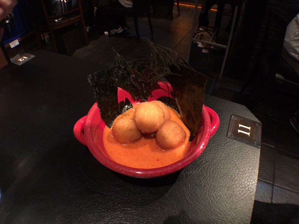 Eorzea Cafe Bahamut's fried chees like earth shaker