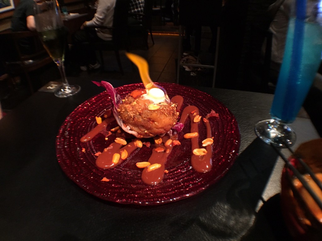 Eorzea Cafe Bomb Croquette flames on fire