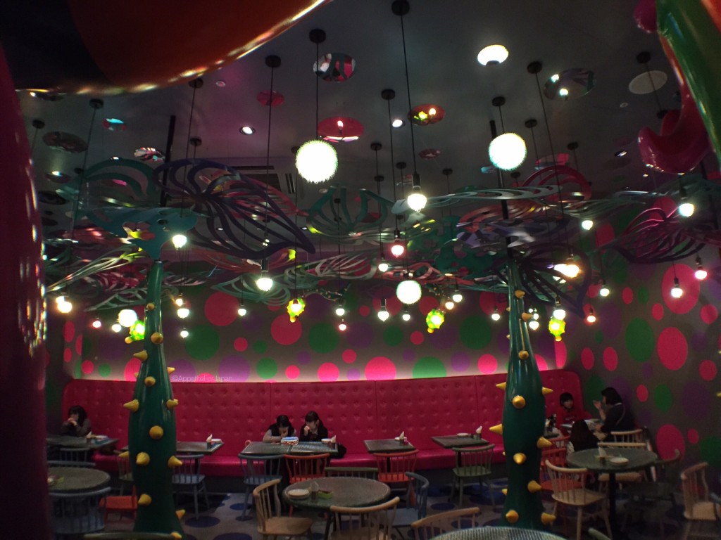Mushroom Disco tables at Kawaii Monster Cafe Harajuku