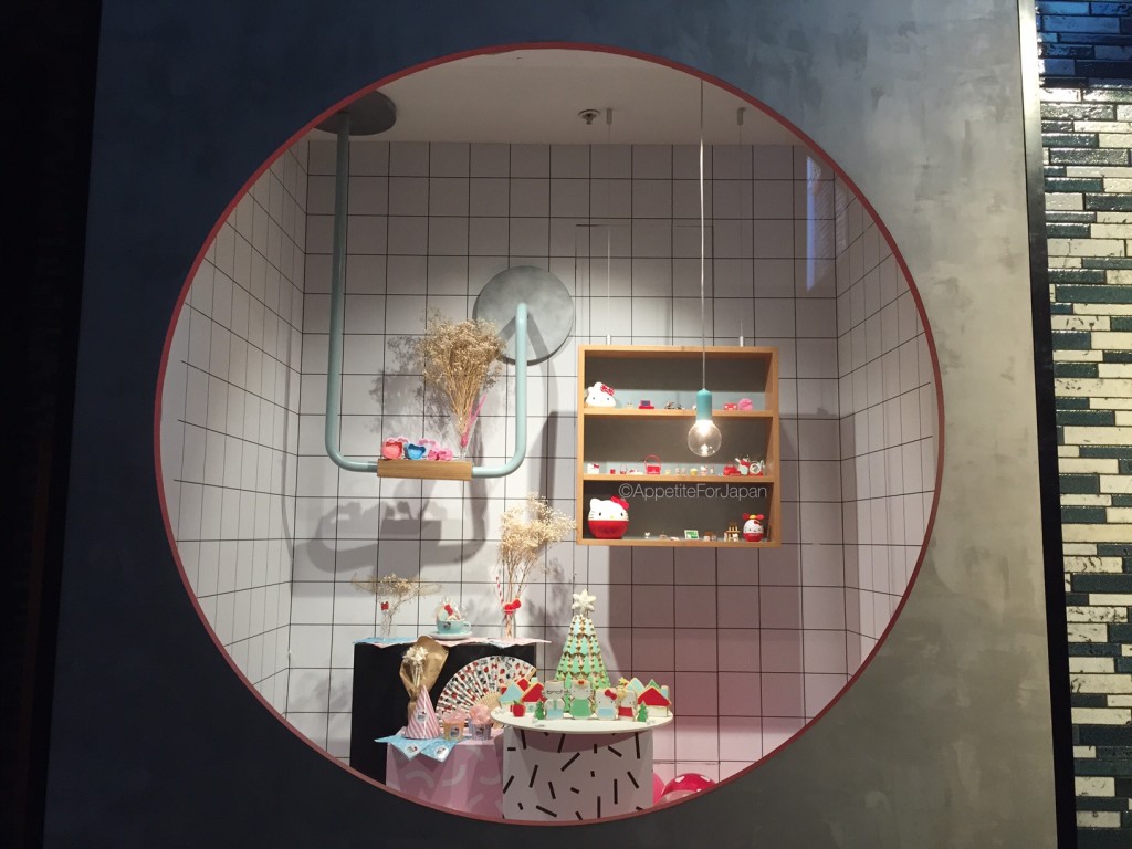 Display at the front of Hello Kitty Diner Australia