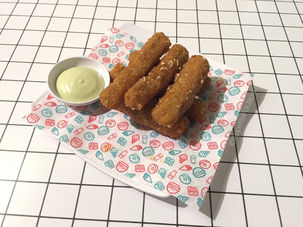 Hello Kitty Diner Australia Crumbed Mozzarella Sticks