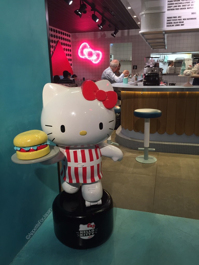 Hello Kitty statue at Hello Kitty Diner Australia