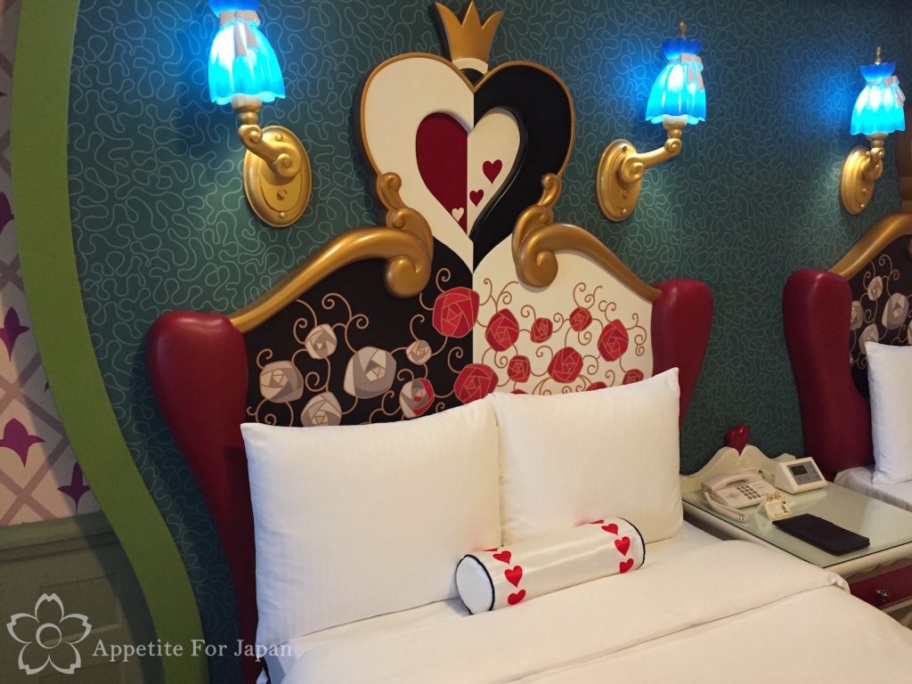 Disney character guest room Disney's Alice in Wonderland Room Tokyo Disneyland Hotel Japan