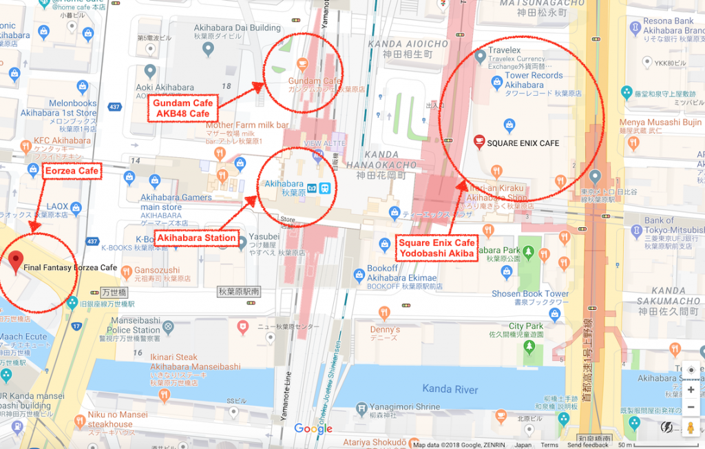 How to find Square Enix Cafe Akiba Tokyo