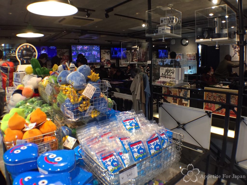 Square Enix Store, One Piece Store, and Thunderbirds Cafe